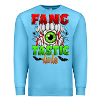 Ocean Blue fang tastic dude Premium Sweatshirt - Zillion Design Studio