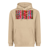 Mushroom Love brushstrokes xoxo leopard and turquoise Heavyweight Hoodie - RanaPortraitStore