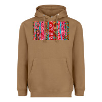 Toasted Coconut Love brushstrokes xoxo leopard and turquoise Heavyweight Hoodie - RanaPortraitStore