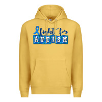 Antique Gold fight for autism Premium Hoodie - AdoDesignShop