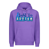 Purple fight for autism Premium Hoodie - AdoDesignShop