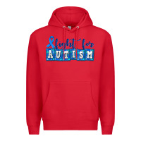 Red fight for autism Premium Hoodie - AdoDesignShop