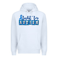White fight for autism Premium Hoodie - AdoDesignShop