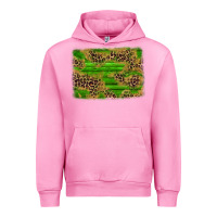 Fuchsia Pink western leopard distressed background Urban Hoodie - AdoDesignShop