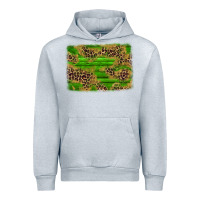 Heather Grey western leopard distressed background Urban Hoodie - AdoDesignShop