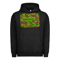 Pigment Black western leopard distressed background Urban Hoodie - AdoDesignShop