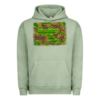 Pigment Oil Green western leopard distressed background Urban Hoodie - AdoDesignShop