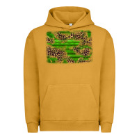 Pigment Peanut Butter western leopard distressed background Urban Hoodie - AdoDesignShop