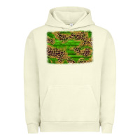 Pigment Pistachio western leopard distressed background Urban Hoodie - AdoDesignShop