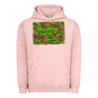 Pigment Salmon western leopard distressed background Urban Hoodie - AdoDesignShop