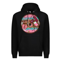 Black nurse round earrings Premium Hoodie - BundleAndBundleShop