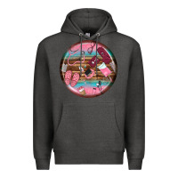 Charcoal Heather nurse round earrings Premium Hoodie - BundleAndBundleShop