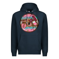 Navy nurse round earrings Premium Hoodie - BundleAndBundleShop