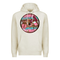Oatmeal Heather nurse round earrings Premium Hoodie - BundleAndBundleShop
