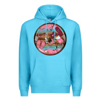 Ocean Blue nurse round earrings Premium Hoodie - BundleAndBundleShop