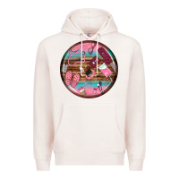 Pale Pink nurse round earrings Premium Hoodie - BundleAndBundleShop