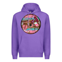Purple nurse round earrings Premium Hoodie - BundleAndBundleShop