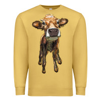 Antique Gold heifer cow Premium Sweatshirt - RanaPortraitStore