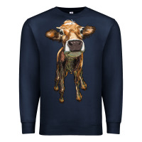 Navy heifer cow Premium Sweatshirt - RanaPortraitStore