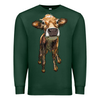 Sports Green heifer cow Premium Sweatshirt - RanaPortraitStore