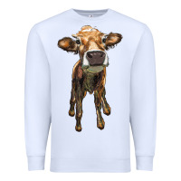 White heifer cow Premium Sweatshirt - RanaPortraitStore