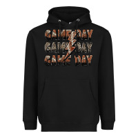 Black game day game day football lightning bolt Heavyweight Hoodie - Zillion Design Studio