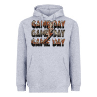 Heather Grey game day game day football lightning bolt Heavyweight Hoodie - Zillion Design Studio
