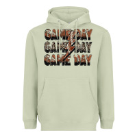 Game Day Game Day Football Lightning Bolt Heavyweight Hoodie | Teevron