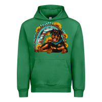 Emerald Rottweiler  rainbow Urban Hoodie - Artiststas