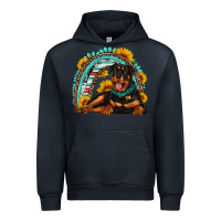 Navy Rottweiler  rainbow Urban Hoodie - Artiststas