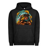Pigment Black Rottweiler  rainbow Urban Hoodie - Artiststas