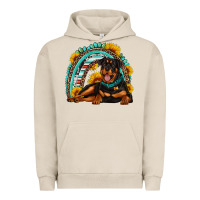Pigment French Oak Rottweiler  rainbow Urban Hoodie - Artiststas