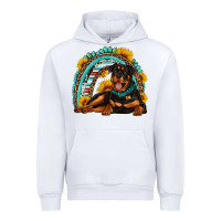 White Rottweiler  rainbow Urban Hoodie - Artiststas