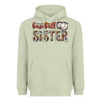 Matcha baseball sister with leopard Heavyweight Hoodie - texasbilliewilder