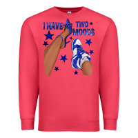 Cardinal I Have Two Moods Royal Blue Sneakers Afro Girl Premium Sweatshirt - texasbilliewilder