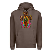 Coffee our lady of guadalupe cross Premium Hoodie - JahusDesignShop