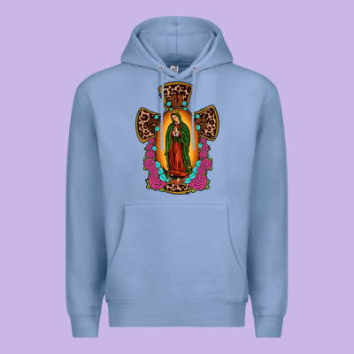 Our Lady Of Guadalupe Cross Premium Hoodie Designed By Jahusdesignshop
