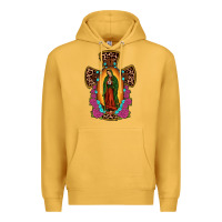 Mustard our lady of guadalupe cross Premium Hoodie - JahusDesignShop