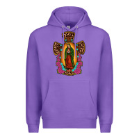Purple our lady of guadalupe cross Premium Hoodie - JahusDesignShop