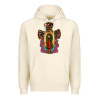 Sandshell our lady of guadalupe cross Premium Hoodie - JahusDesignShop