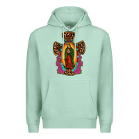 Seafoam our lady of guadalupe cross Premium Hoodie - JahusDesignShop
