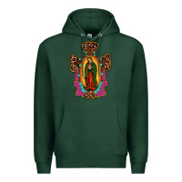 Sports Green our lady of guadalupe cross Premium Hoodie - JahusDesignShop