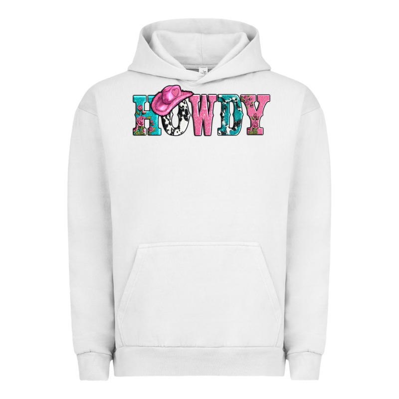 Valentines Day Howdy And Heart Gift Urban Hoodie by AdoDesignShop | Teevron