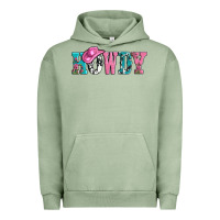 Pigment Oil Green valentines day howdy and heart gift Urban Hoodie - AdoDesignShop