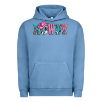 Pigment Pebble Blue valentines day howdy and heart gift Urban Hoodie - AdoDesignShop
