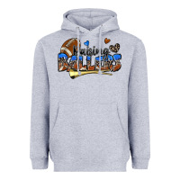 Heather Grey raising ballers football Heavyweight Hoodie - Zillion Design Studio