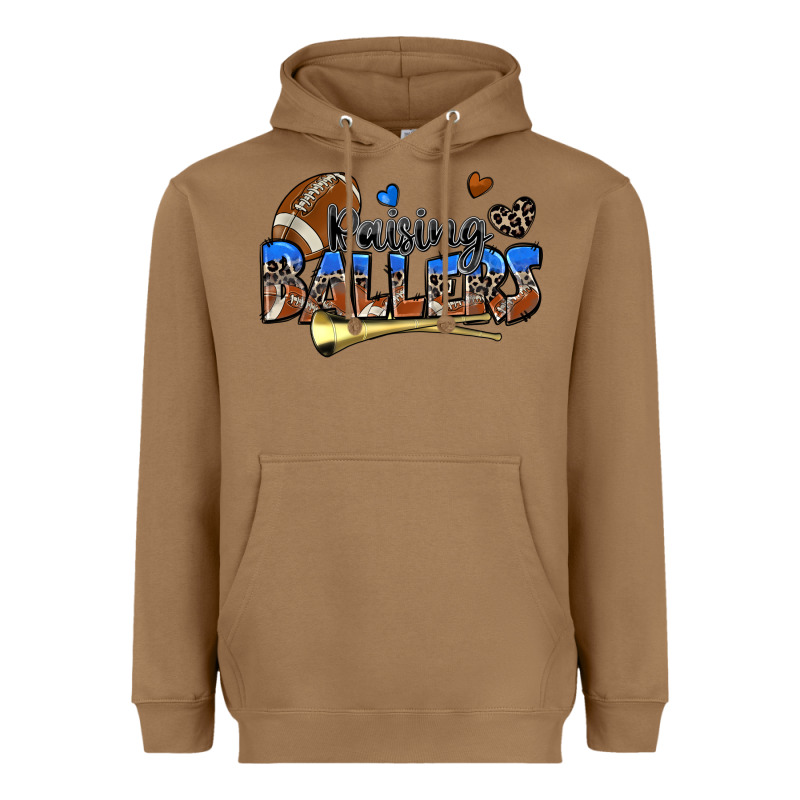 Raising Ballers Football Heavyweight Hoodie by Zillion Design Studio | Teevron