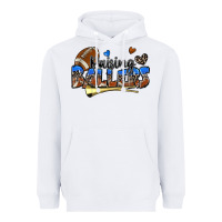 White raising ballers football Heavyweight Hoodie - Zillion Design Studio