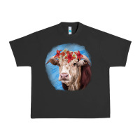 Pigment Black Hereford Bull Urban Heavy Tee - RanaPortraitStore