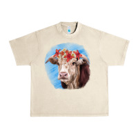 Sandshell Hereford Bull Urban Heavy Tee - RanaPortraitStore